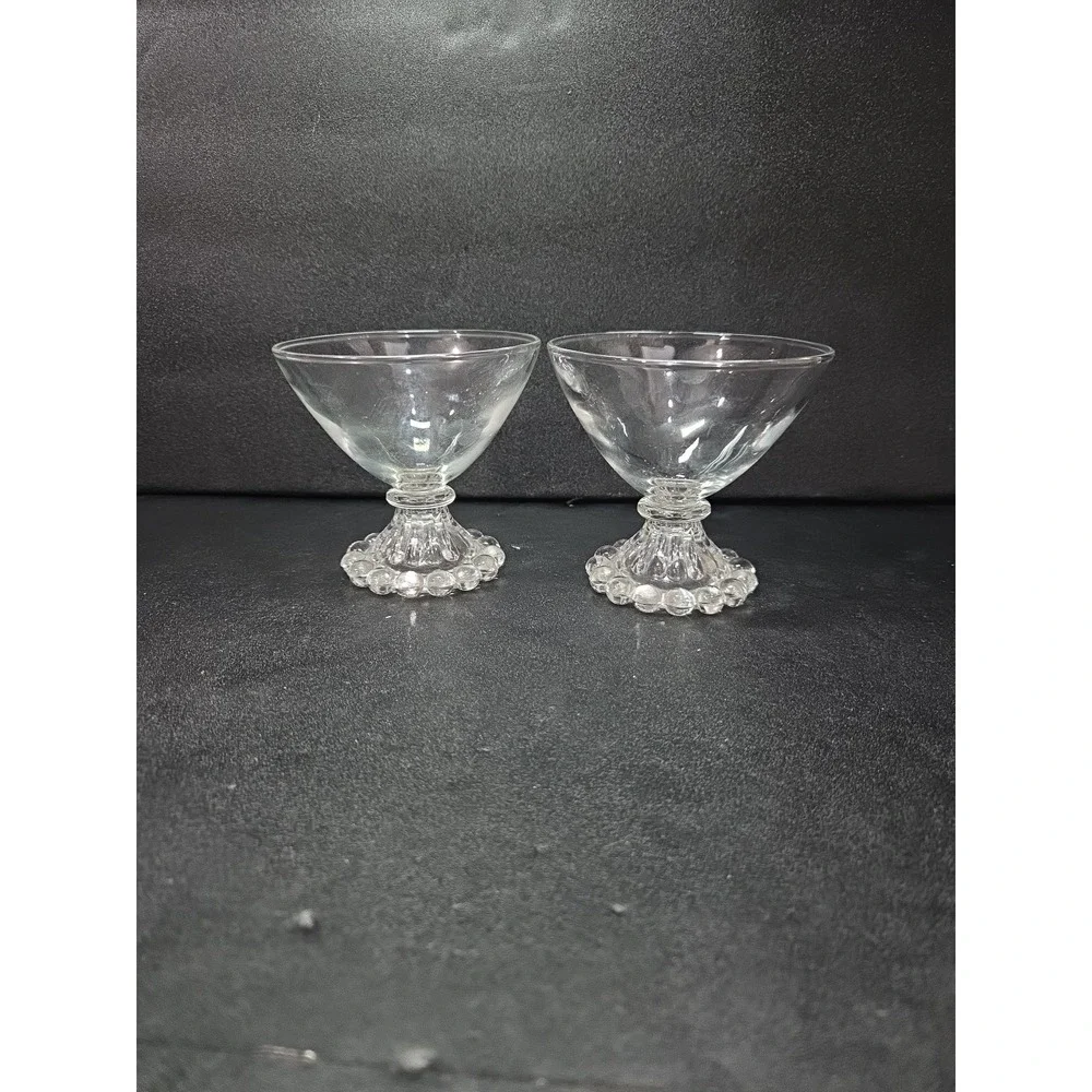 Anchor Hocking Berwick Boopie Champagne Glasses, Set of 2, Clear Sherbet Glasses